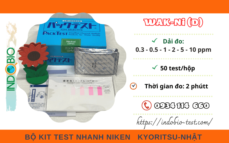 bộ test kit kiểm tra nhanh hàm lượng Niken trong nước thải xi mạ
